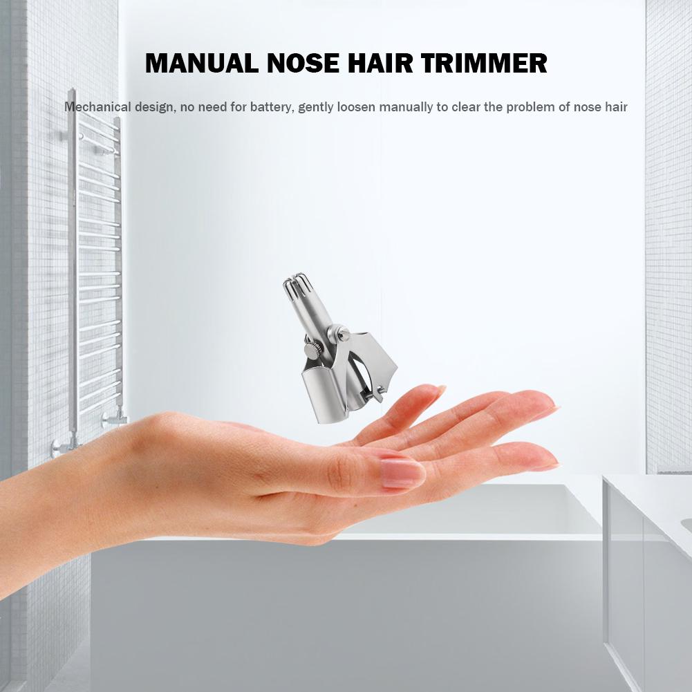 Cheap Washable Manual Nose Hair Trimmer Stainless Steel Nasal Ear Hair