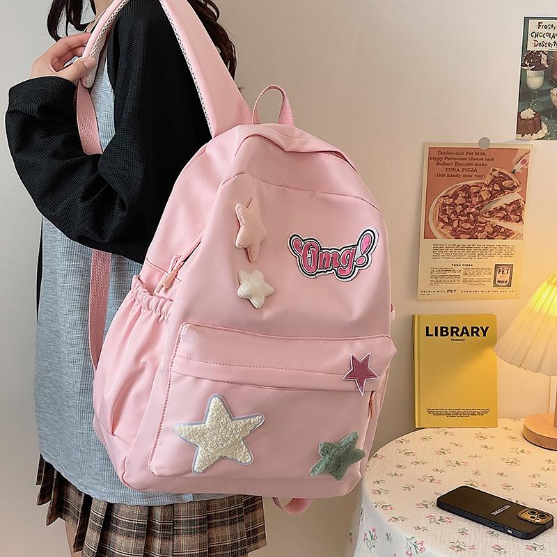 Cheap Stars Schoolbag Junior High School Senior High School Backpack