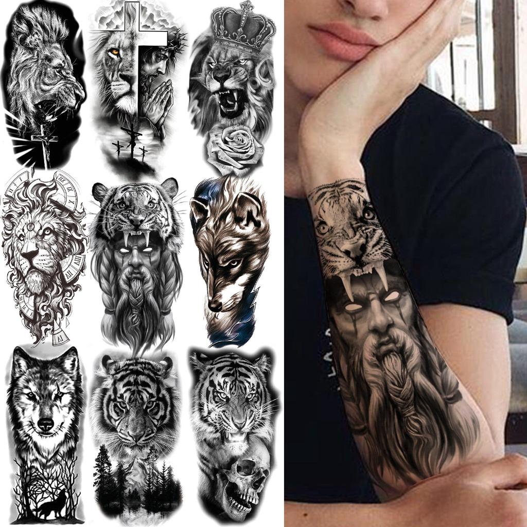 Mostro Tigre Tatuaggi Temporanei Per Uomini Donne Bambini Ragazzo Croce Leone Falso Lupo Tatoo Adesivo Morte Teschio Foresta Nera Tatuaggi Corona Acquista In Modo Economico — Spedizione Gratuita, Recensioni Reali Con Foto — 1024_x_1024_jpg
