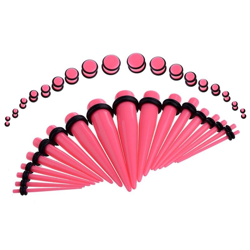 Buy Hot Acrylic Ear Gauge Taper And Plug Stretching Kits Flesh Tunnel Expansion Body Piercing