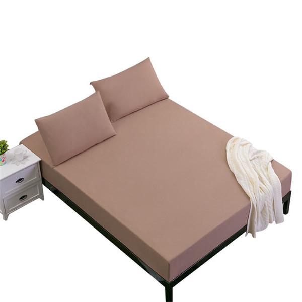 Buy Waterproof Bedding Sheet Fitted Sheet Mattress Cover Elastic Band Bed Mattress Topper