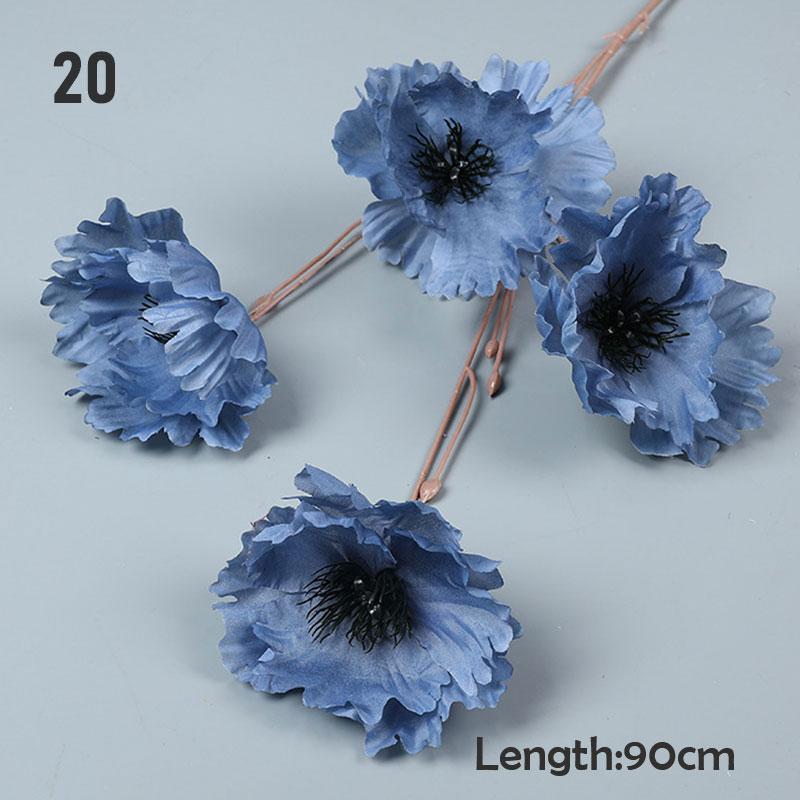 Buy 1PC Bridal Bouquet Combination Bouquet Silk Cloth Flower Fog Blue