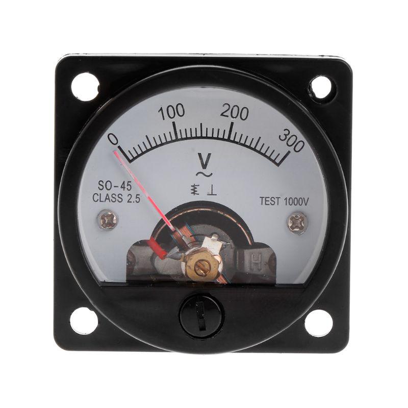 Cheap Voltmeter SO45 AC 0300V Round Analog Dial Panel Meter Voltmeter