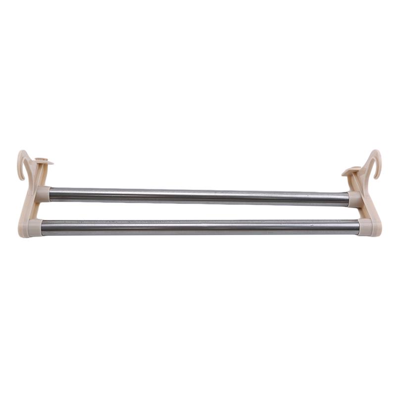 Buy Bathroom Punchfree Towel Rack Stainless Steel Double Rod No Trace