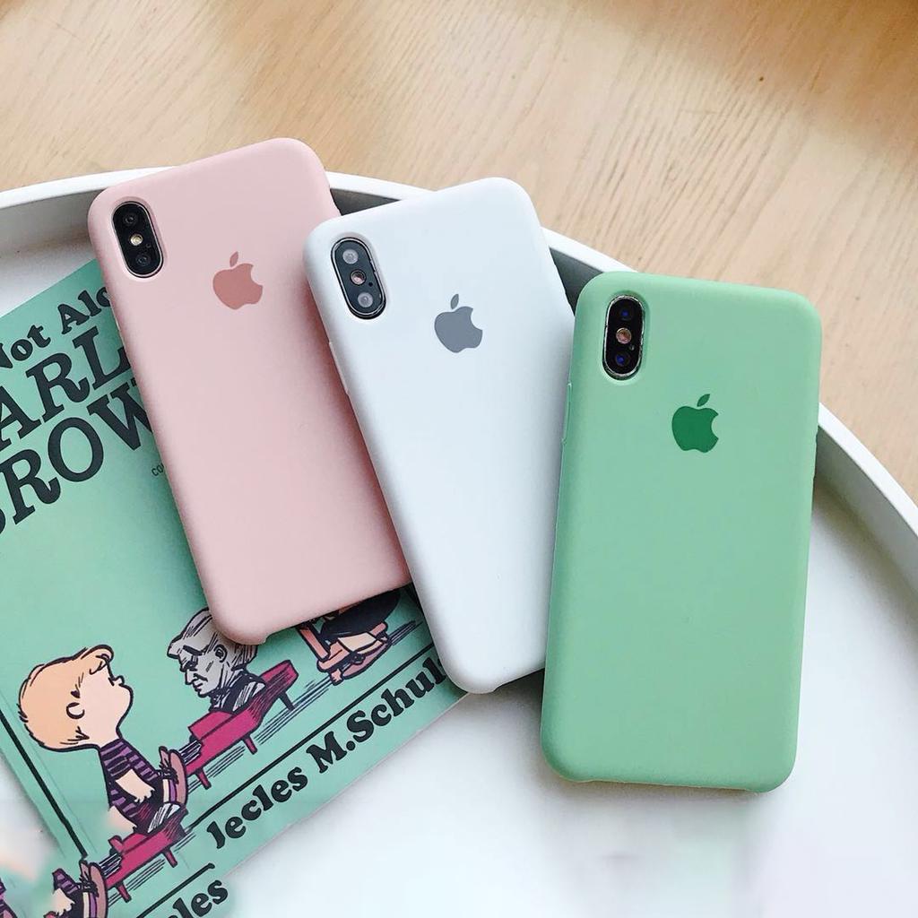 Funda oficial de TPU para iPhone X Xs Max XR con logotipo de Apple para