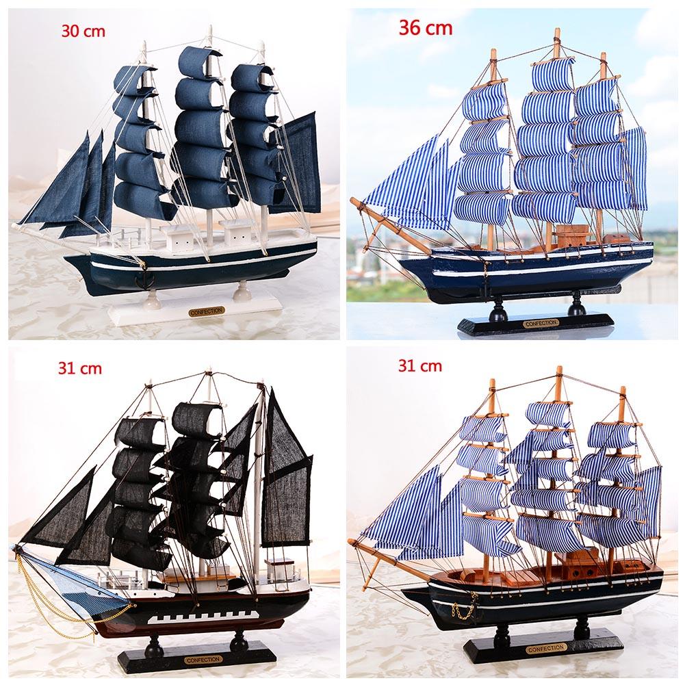 Buy Sailing Ship Ornament Ship Model Pine Wooden Best Gift at