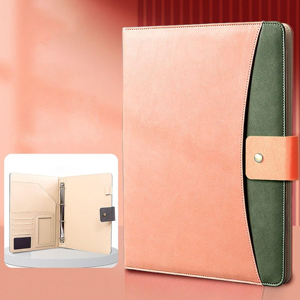 A4 Document Holder Leather Business Stationery Folder Accessories