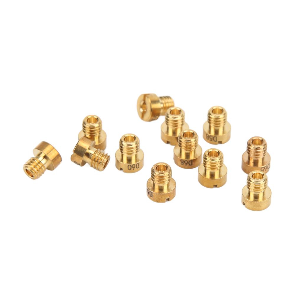Buy 12Pcs Carburetor Main Jets Metal Carburetor Main Nozzle for