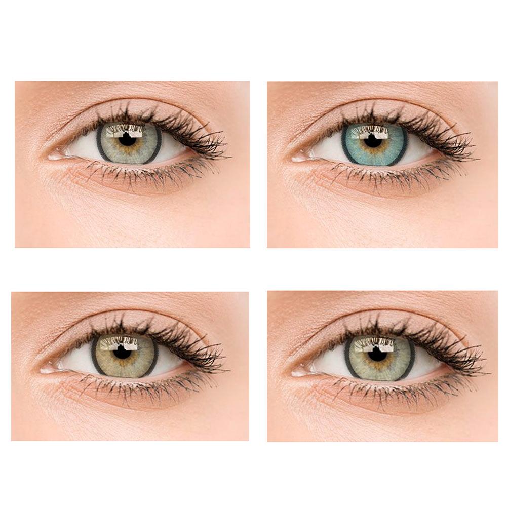 Buy 2pcs Natural UV Protection Contact Lenses Makeup Tool Eyewear