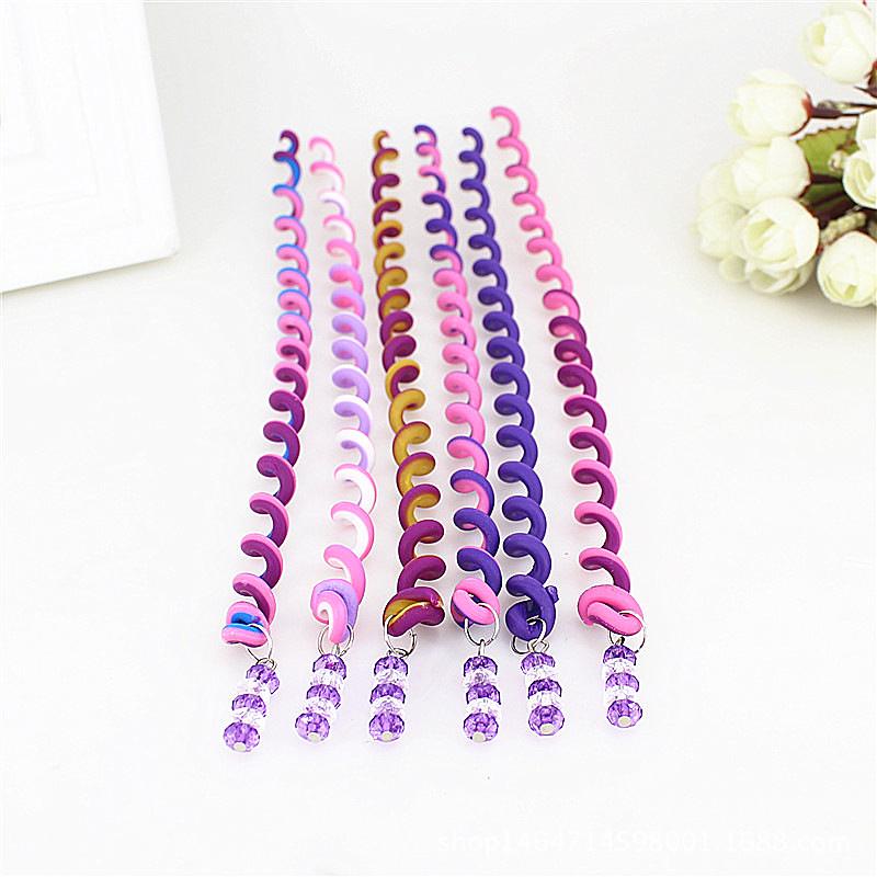 Buy 1pc Kids Beaded Rainbow Curler Braid Hair Sticker at affordable prices — free shipping, real