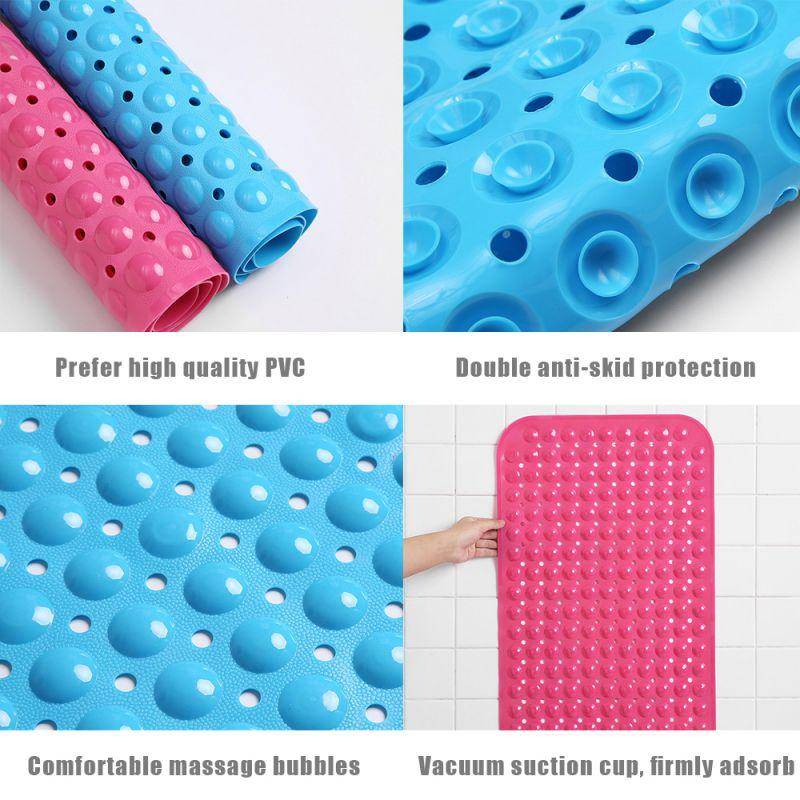 Buy Bathroom Anti Slip Mats NonSlip Shower Mats Suction Cups Drain
