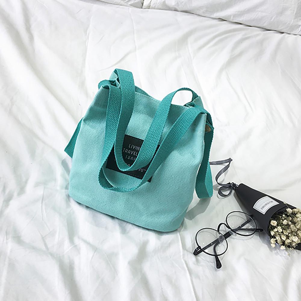 Buy Canvas Shoulder Messenger Bag Student Art Joker Women Bags at affordable prices — free