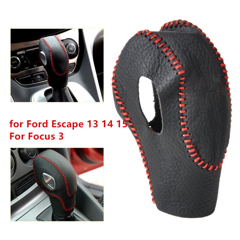 Buy Leather Car Gear Shift Knob Cover Protector For Ford Escape 13 14