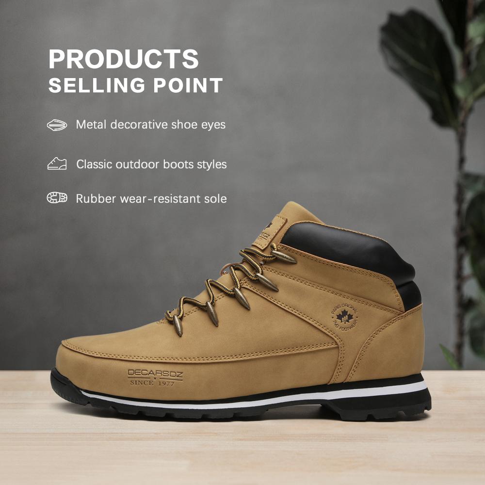 Buy Men's Boots 2021 New Men Fashion Shoes Man Comfy Outdoor Autumn