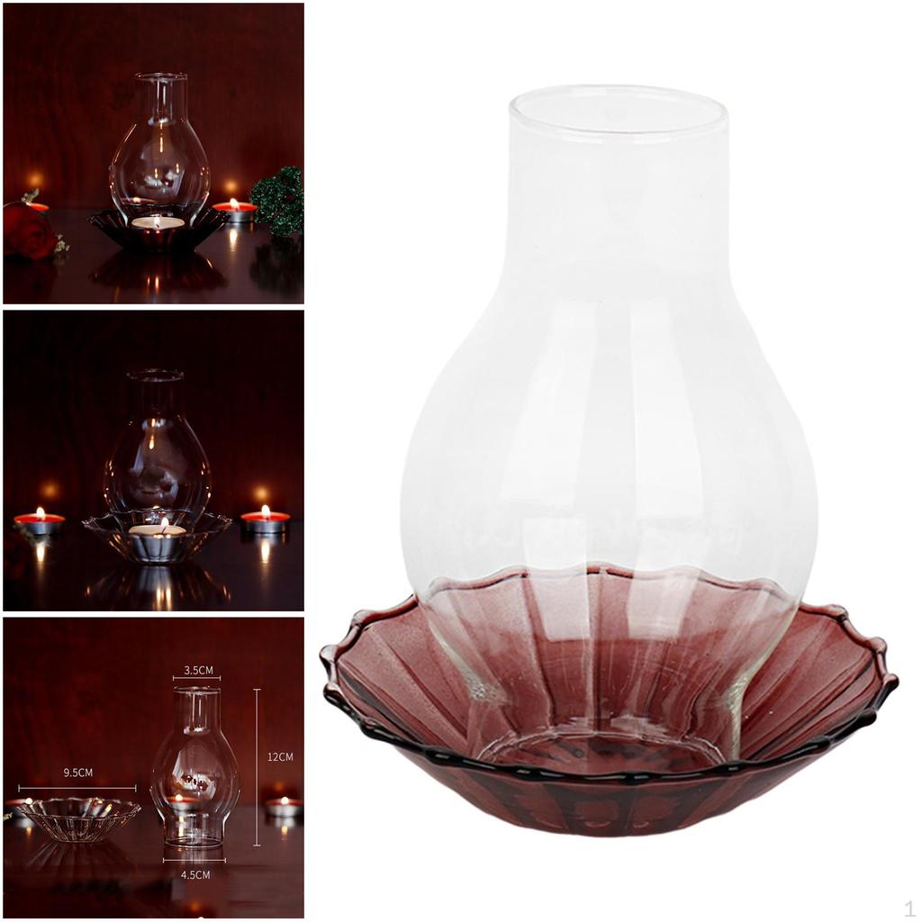 💰Kaufe Glass Candle Holder Cover for Home Pillar Votive Tealight