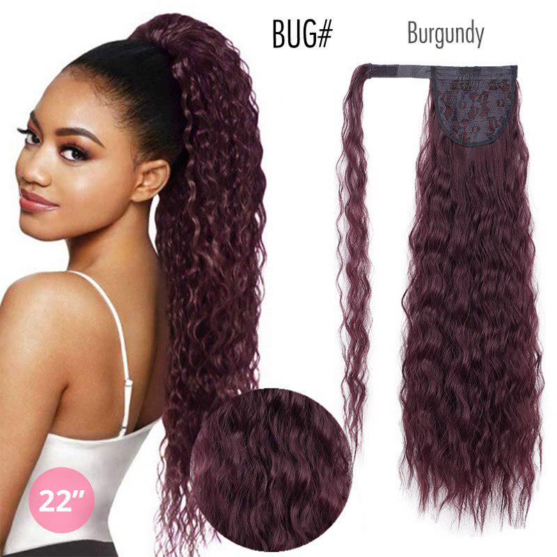 Buy 22 Inch Long Kinky Curly Ponytail Hairpiece Synthetic Wrap Hair