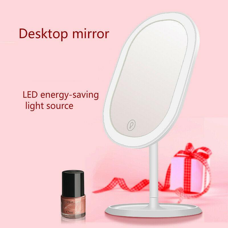 Buy LED Lighted Makeup Mirror Ihome Vanity Face Tabletop Swivel Touch