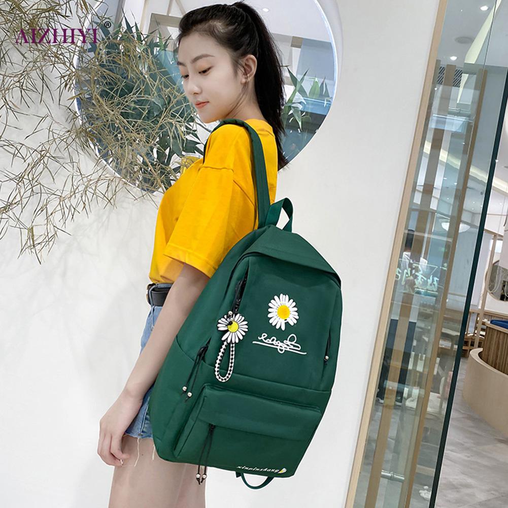 Buy 4pcs /Set Preppy Style Print Backpacks Canvas School Rucksack