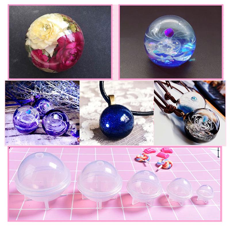 Buy Stereo Spherical Silicone Mold Jewelry Making DIY Balls Resin