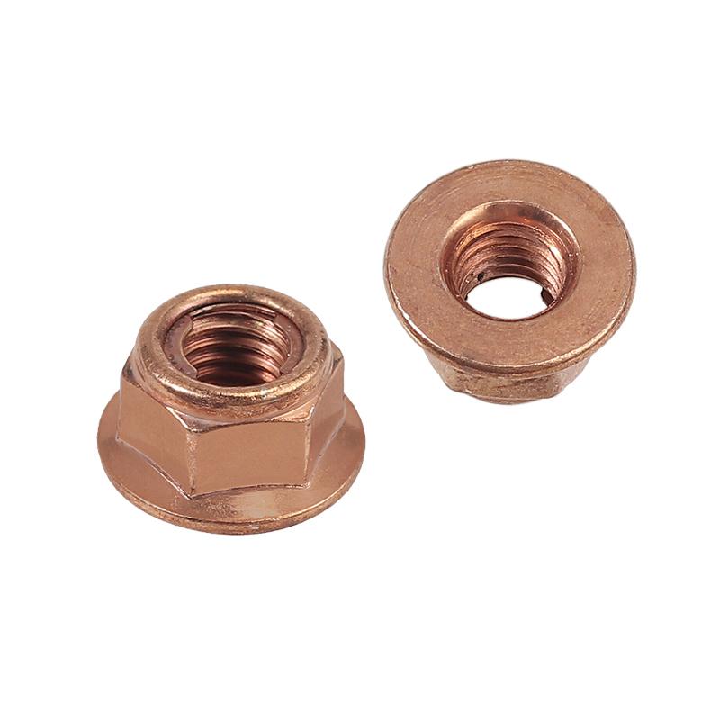Buy 50x M8 Copper Flashed 8 Mm Exhaust Manifold Nut Nuts High