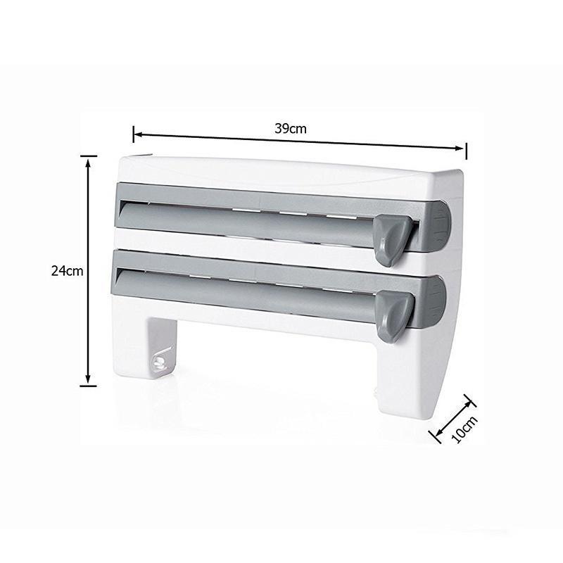 Cheap Kitchen Film Holder with Cutter Roll Paper Rack Sauce Bottle