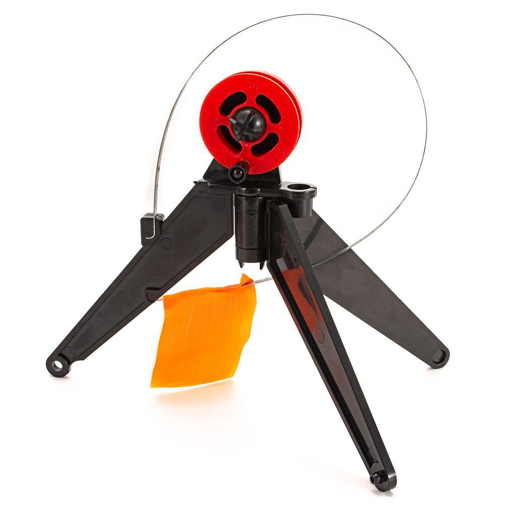 Red/Green banner Nylon Winter Compact Metal Pole Ice Fishing Flag