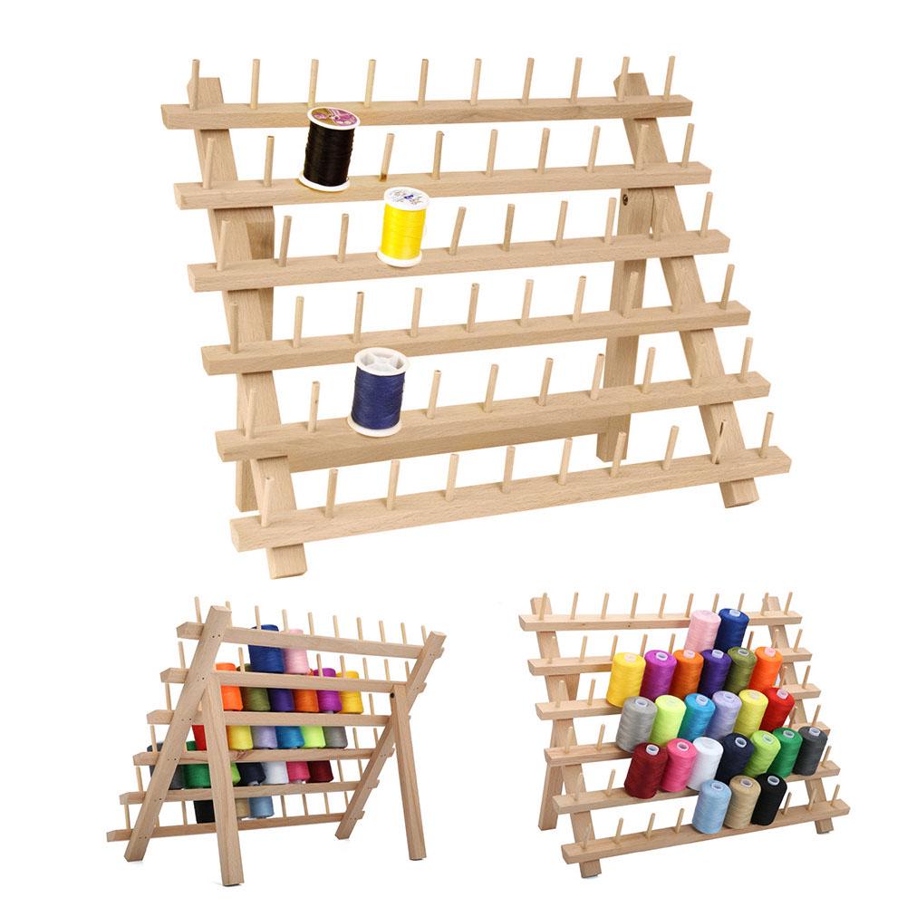 Buy Wood Thread Rack Spool Sewing Organizer Wood Thread Tailor Rack