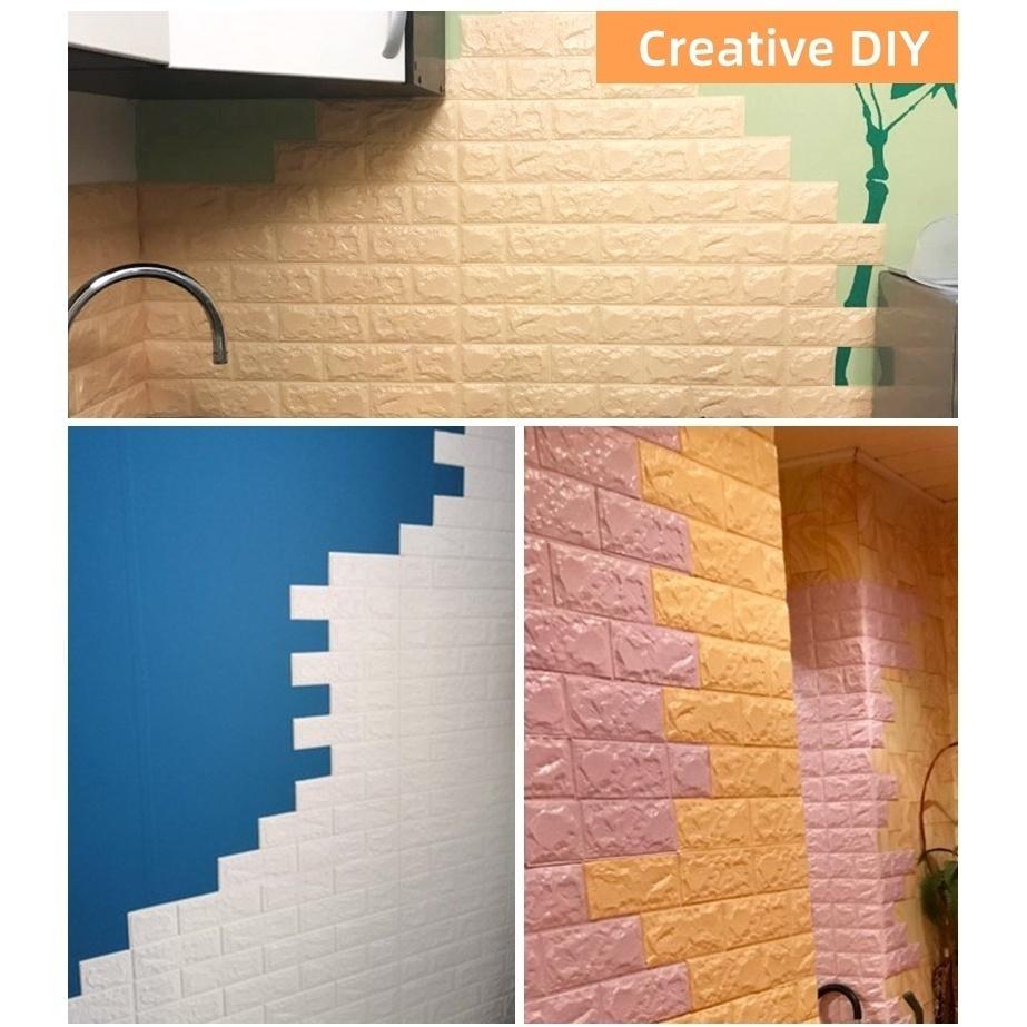 Buy 3D Wallpaper Continuous Brick Pattern Sticker Waterproof Sticker