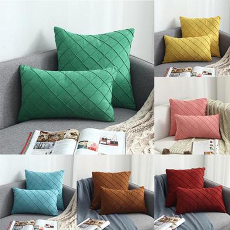 Suede Home Decoration Pillow Case Modern Simple Nordic Pillow Cover