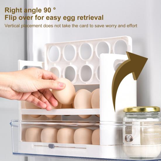 Egg Storage Shelf Food Grade Save Space Reusable Useful BPA