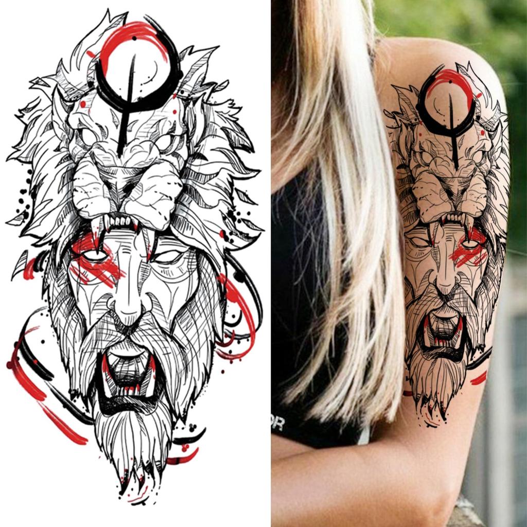Cross Lion Demon Temporary Tattoo For Women Men Kids Boy Wolf Fake Compass Tattoos Sticker Black Tiger Forest Devil Tatoos Bras Acheter À Prix Bas — Livraison Gratuite, Avis Réels Avec Des 1024_x_1024_jpg