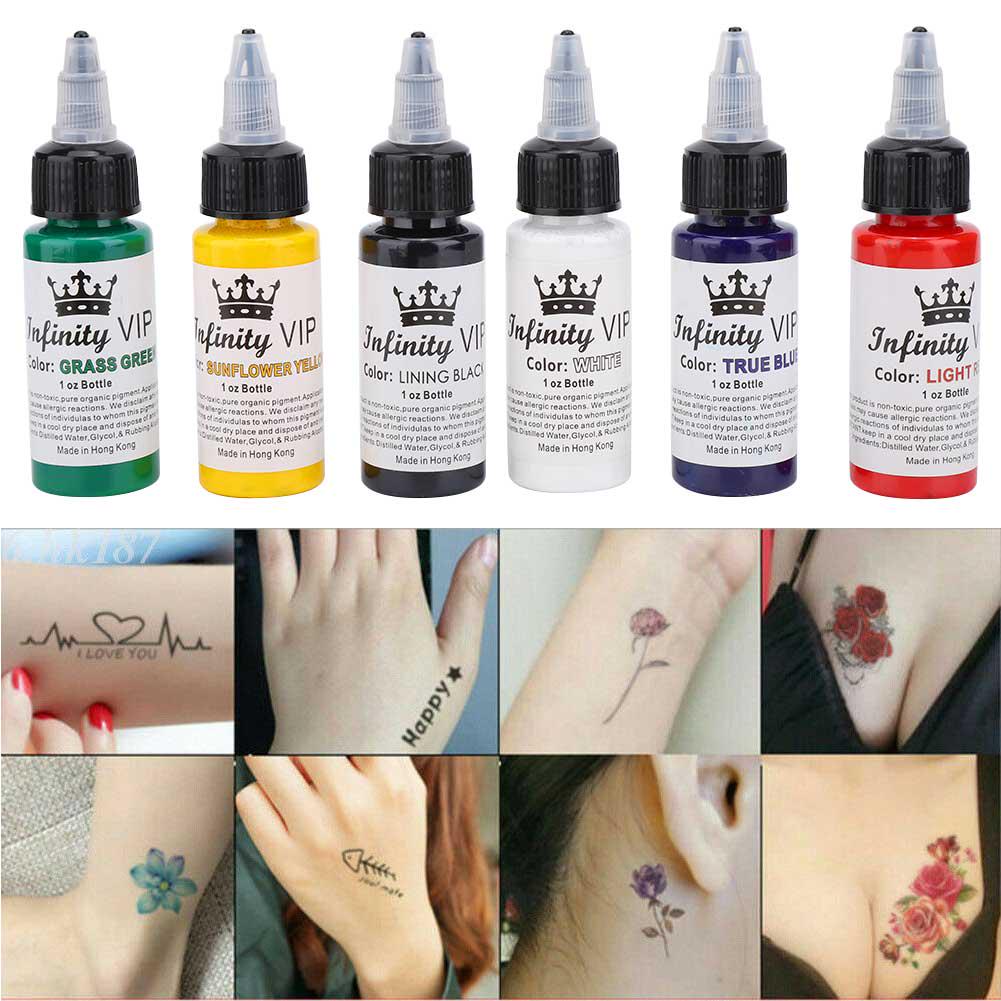 Buy 6Pcs/Set Semi-Permanent Tattoo Pigment Ink Long Lasting Tattoo Inks Accessory Tool At Affordable Prices — Free Shipping, Real Reviews With Photos — Joom 1001_x_1001_jpg
