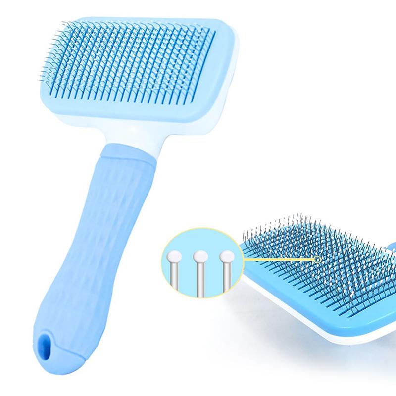 Buy Dog Self Cleaning Slicker Cat Brush With Massage Particles Removes