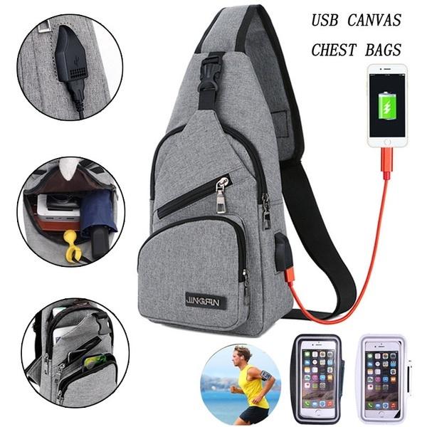 Buy 2 Types Large Capacity Bag Casual Outdoor Travel USB Charging Port