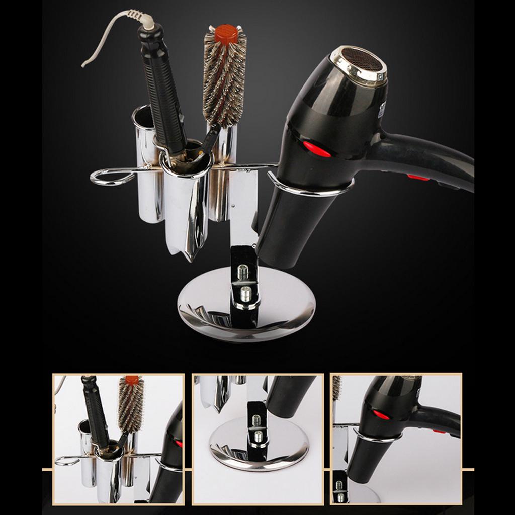 Buy Stainless Tabletop Blow Dryer Rack Hair Irons Combs Organizer