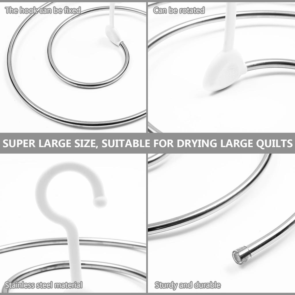 Buy Stainless Steel Spiral Shape Drying Rack Hanger Holder for Bed