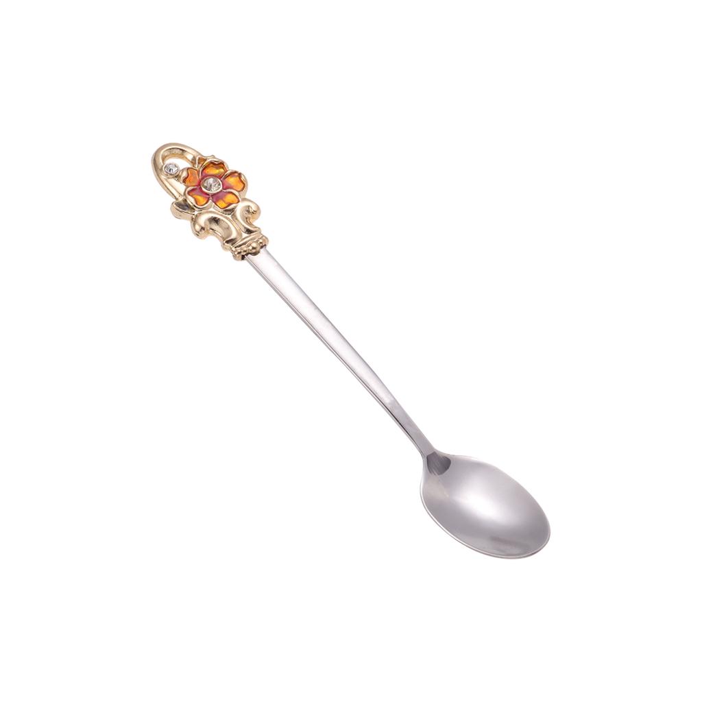 Buy Stainless Steel Enamel Spoon Coffee Stirring Spoons Delicate