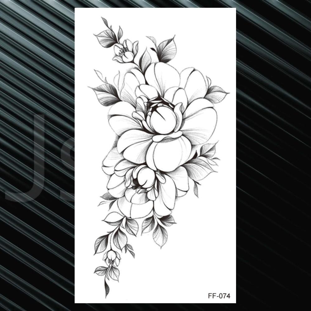 Sexy Daisy Temporary Tattoos For Women Fashion Lily Peony Flower Tatoo Chrysanthemum Sketch Waterproof Fake Tattoo Thigh Armband Acheter À Prix Bas — Livraison Gratuite, Avis Réels Avec Des Photos — Joom 1000_x_1000_jpg