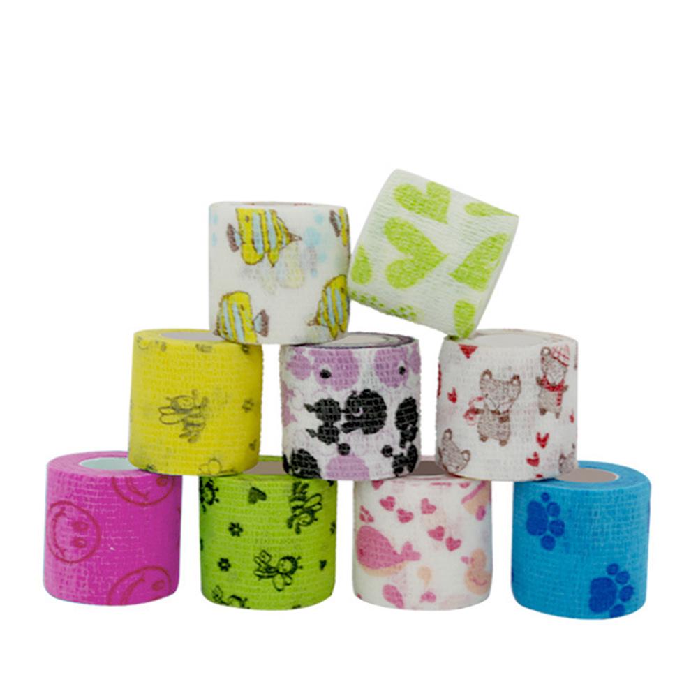 Buy Long 4.5M Pet Tape Pattern Printed Medical Self Adhesive Elastic Bandage Sports Wrap Tape