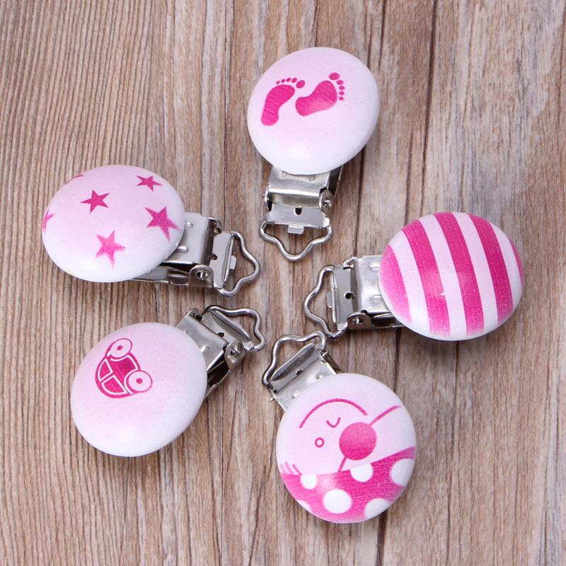Buy 5pcs/lot Baby Pacifier Clip Holder Soother Pacifier Infant Dummy