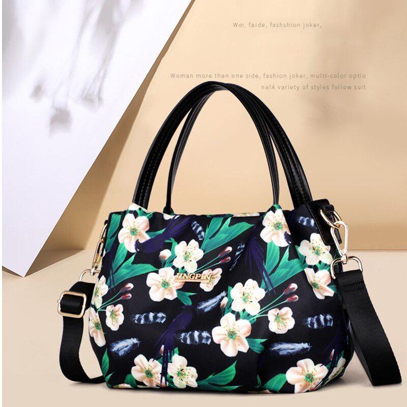 Buy Lowest Price Online Handbags Ladies Fashion Floral Printed Bag In