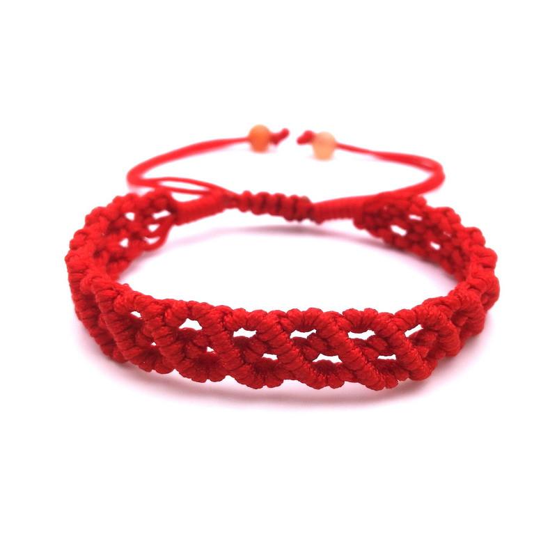 Cheap Red Thread String Rope Lucky Bracelets for Women Fashion Boho