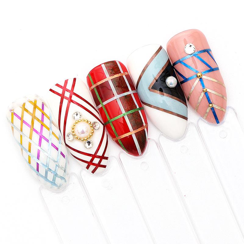 Cheap 1mm DIY Nail Art Tips Gold and Silver Thread Striped Tape Line