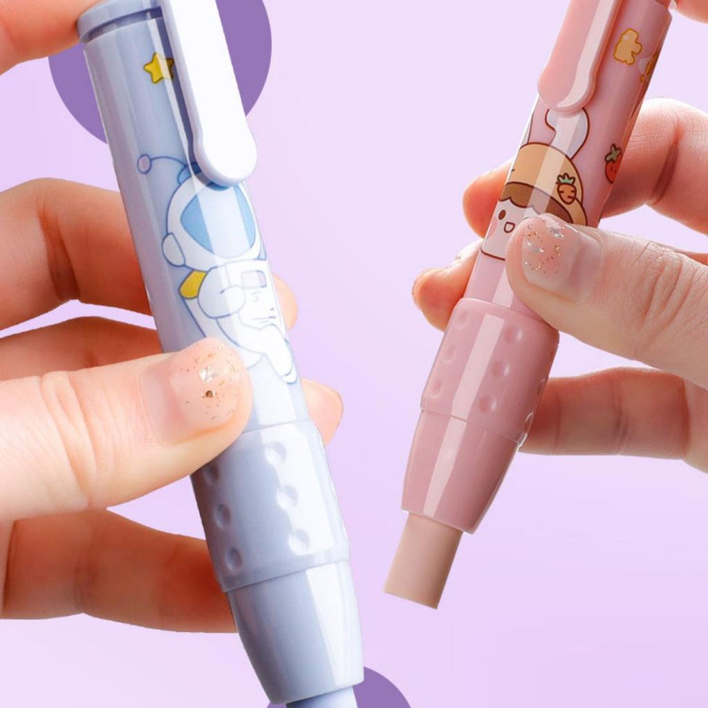 Buy Erasers Pen Retractable Press Pencil Rubber Correction Supplies