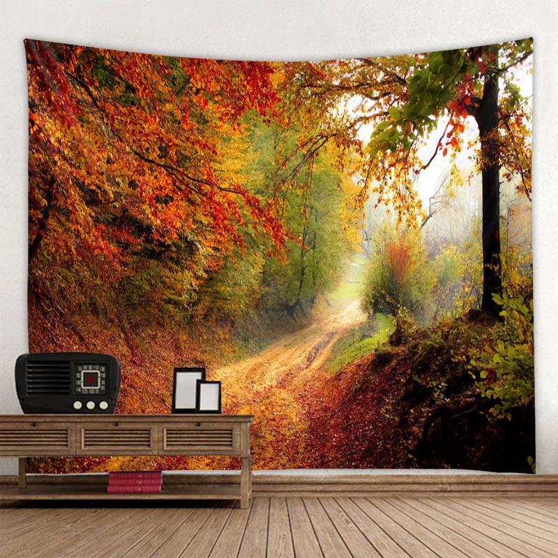 Buy Beautiful Natural Forest Printed Large Wall Tapestry Cheap Hippie