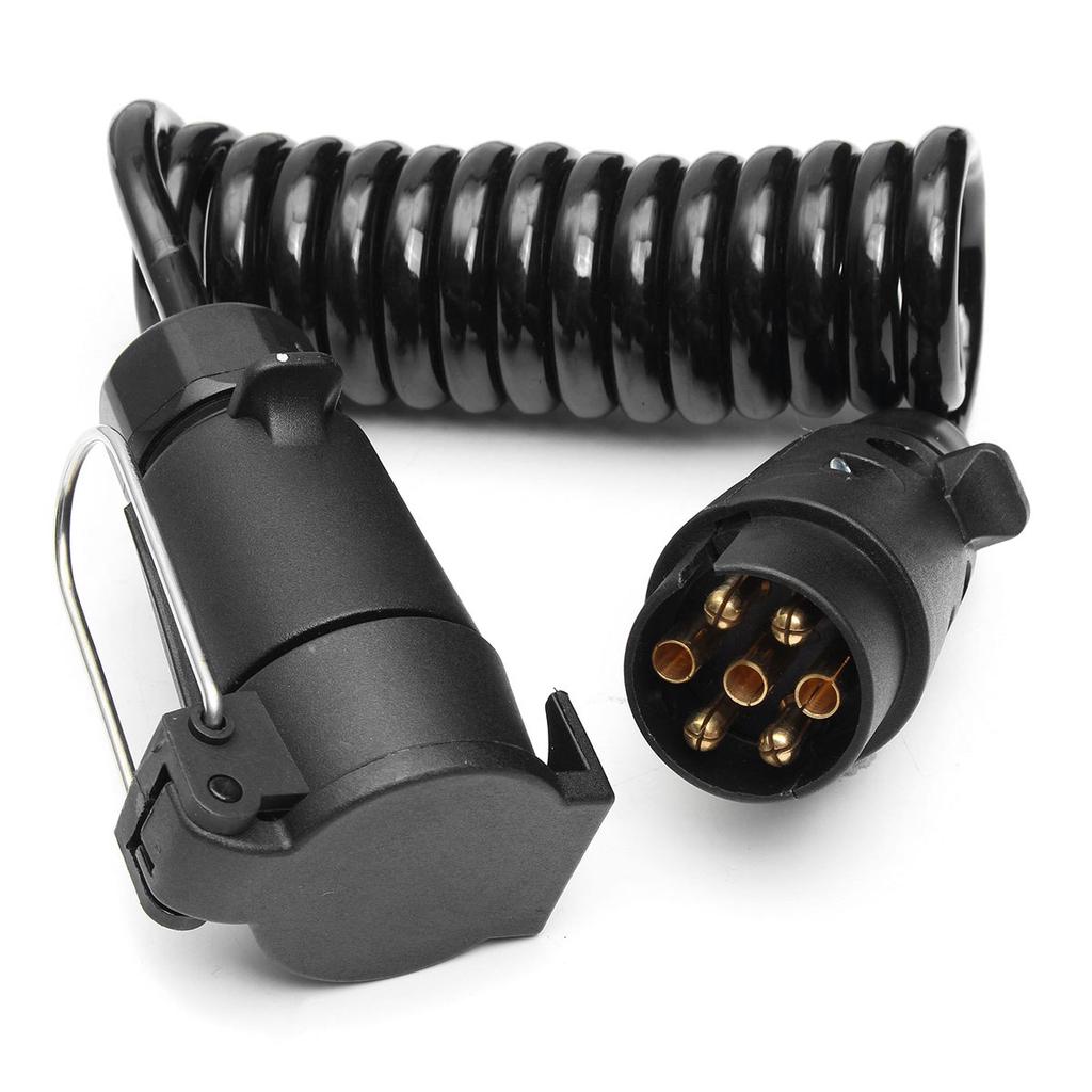 200cm 7Pin Trailer Light Board Extension Cable Lead Male To Female
