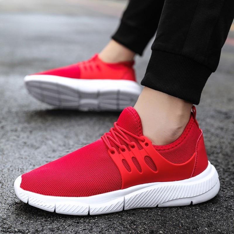 Buy Mens Running Shoes Breathable Black Fashion Sneakers Plus Size