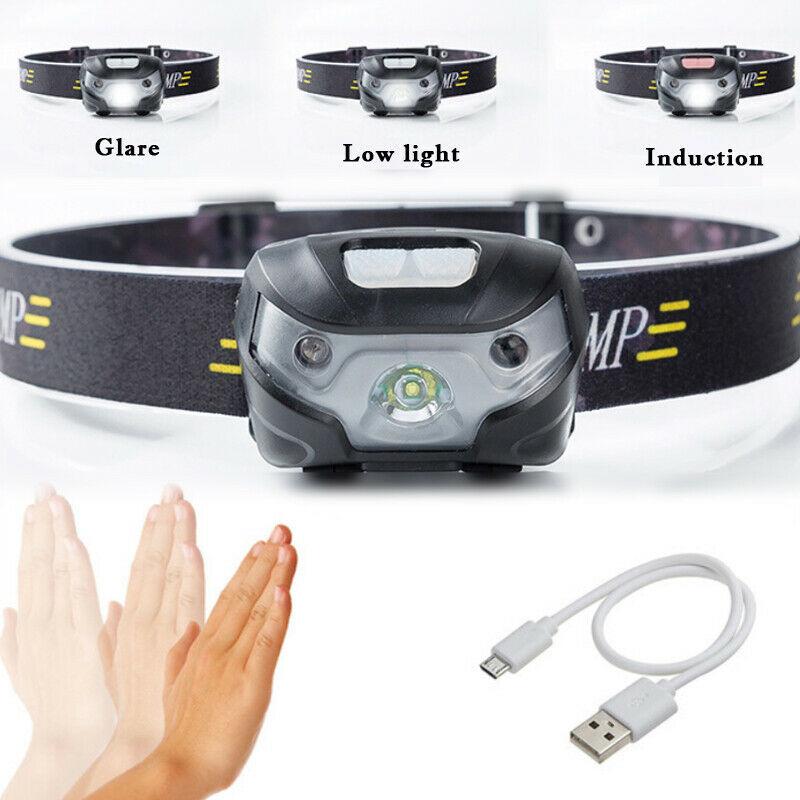 Cheap Waterproof Headlight Super Bright Head Torch LED USB Headlamp