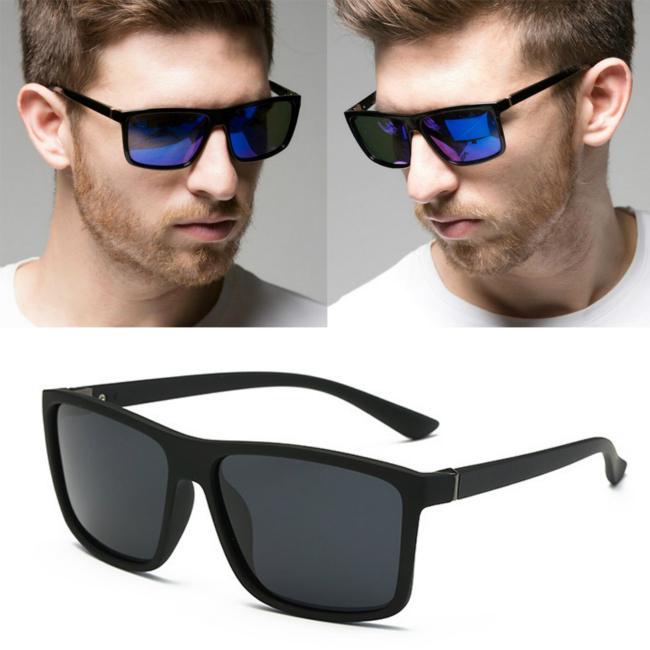 Buy Classic retro Sunglasses Trend Large Square Frame driving male