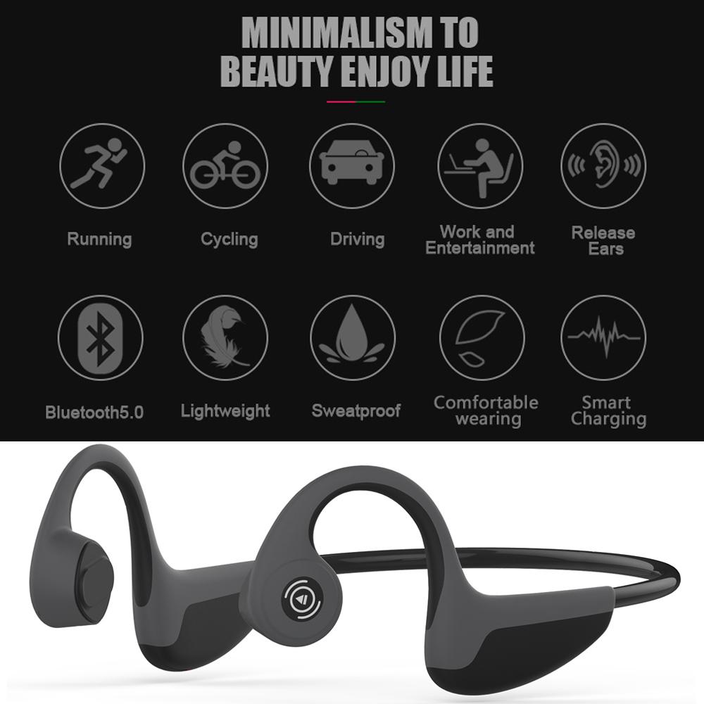 Buy S.Wear Z8 Bone Conduction Headphones Wireless Bluetooth 5.0